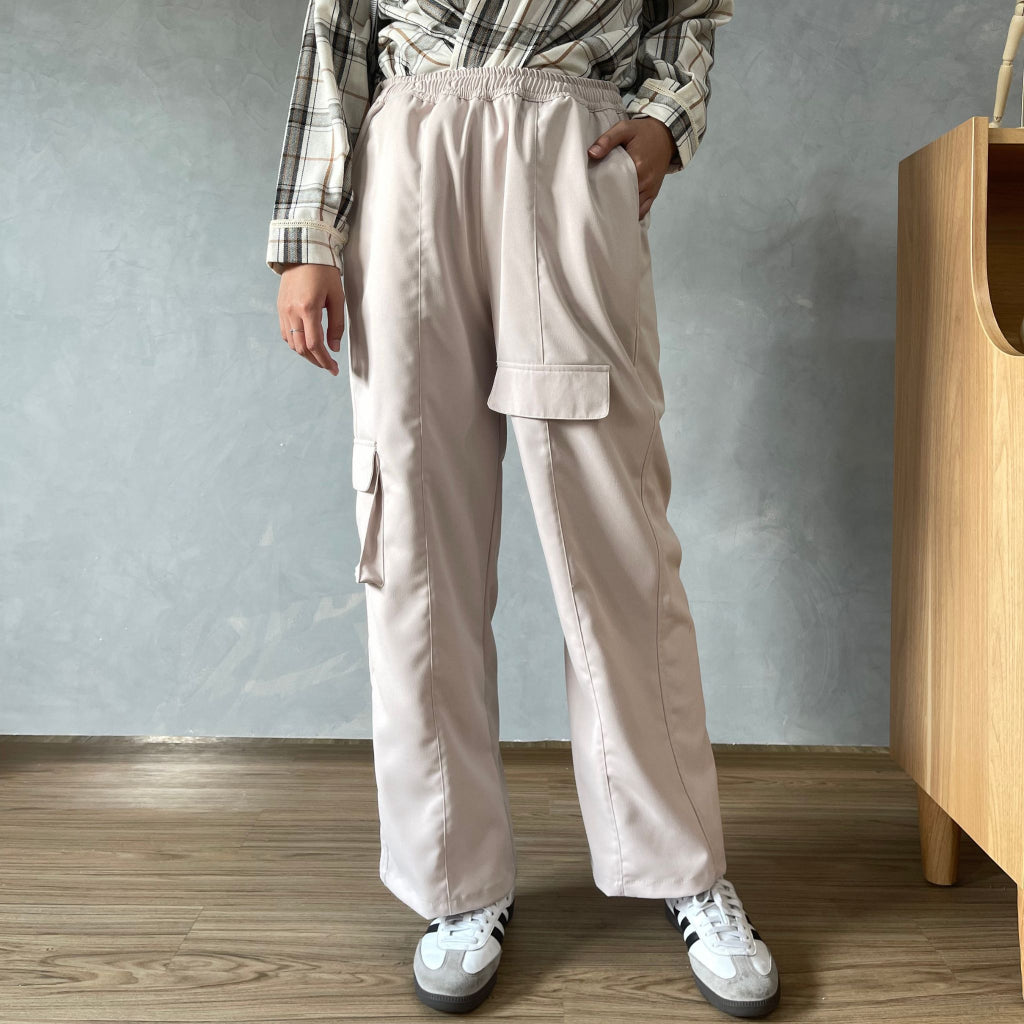 Image of Eclemix Pants Jiano | Celana Panjang Wanita Cargo